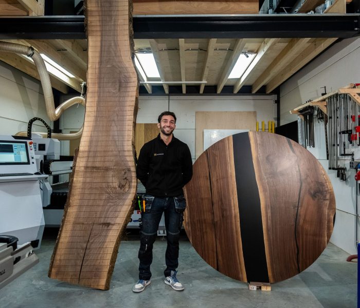 Iestyn Kras in zijn atelier